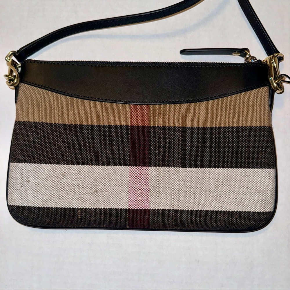 NWT Burberry Canvas Check Peyton Crossbody - Picture 5 of 11